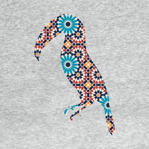 Toucan Silhouette with Pattern by deificusArt